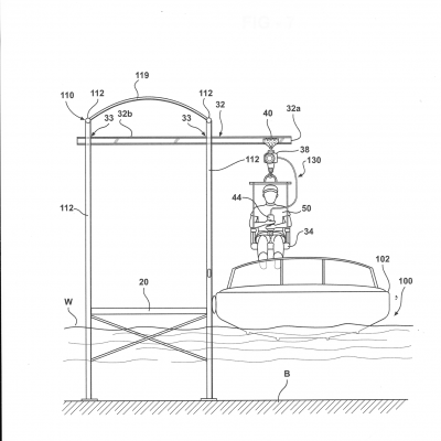 B - Handicaptain MODEL B Sketch 002 Professional Patent Sketch 1